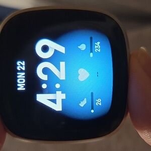 Fitbit Versa 3 With Bands and protective covers.